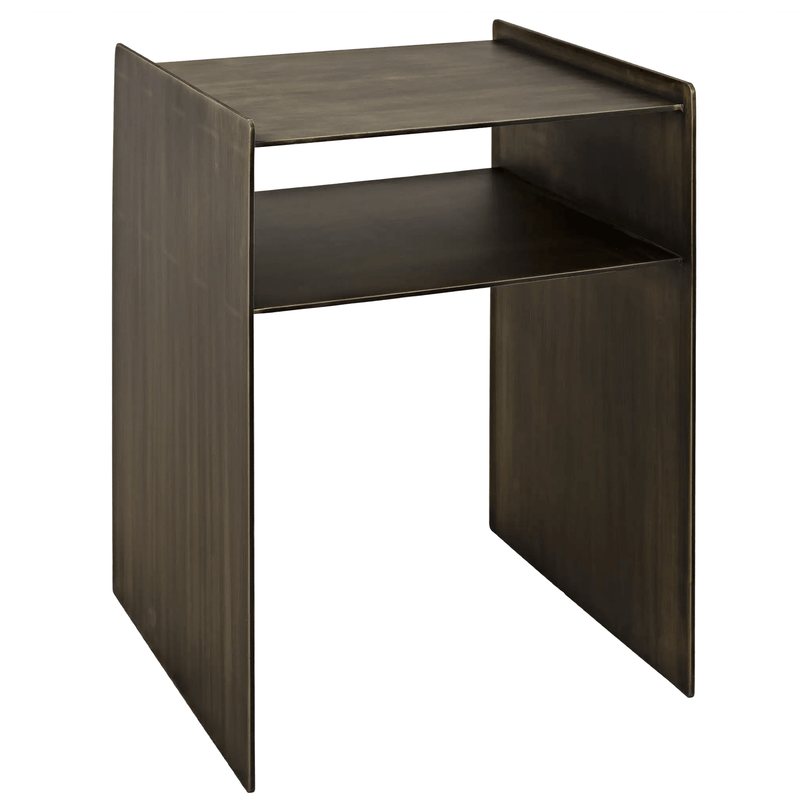 Noir Cyrus Side Table, Aged Brass ACCENT TABLES