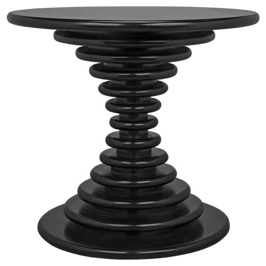 Noir Scheiben Side Table, Hand Rubbed Black ACCENT TABLES