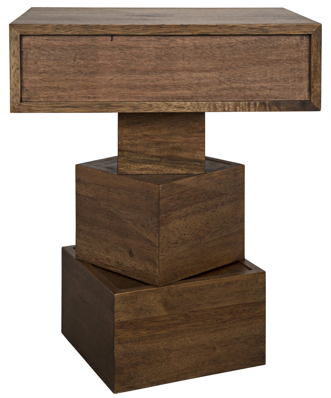 American Home Furniture | Noir - Grobius Side Table, Dark Walnut