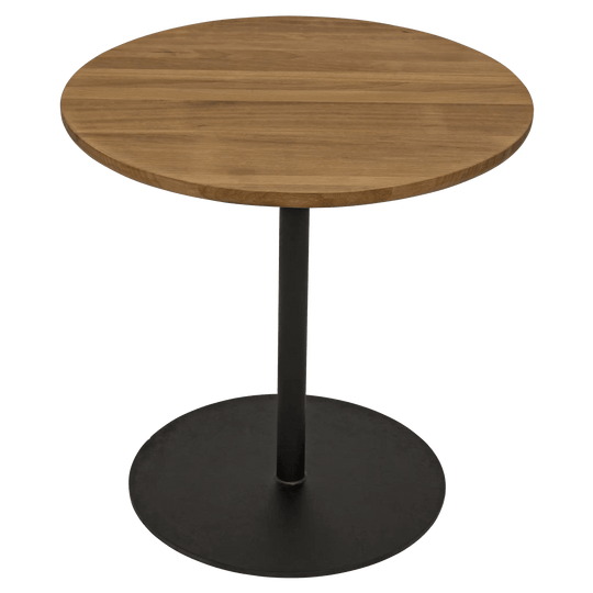 Noir Ford Small Side Table, Gold Teak with Steel Base ACCENT TABLES