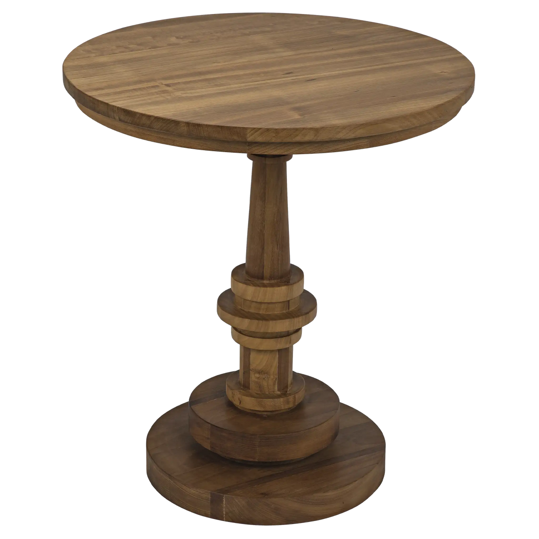 American Home Furniture | Noir - Comodo Side Table, Gold Teak