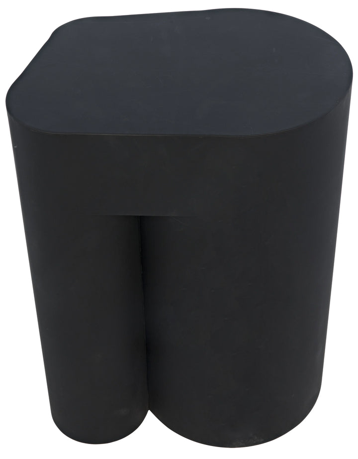 American Home Furniture | Noir - Blair Side Table, Black Steel