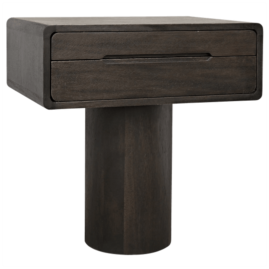 Noir Langford Side Table, Ebony Walnut ACCENT TABLES