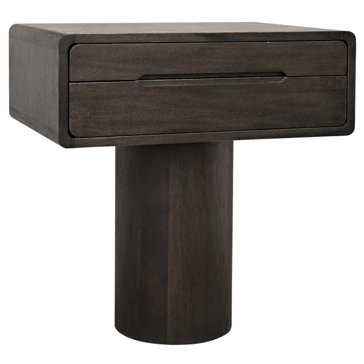 Noir Langford Side Table, Ebony Walnut ACCENT TABLES
