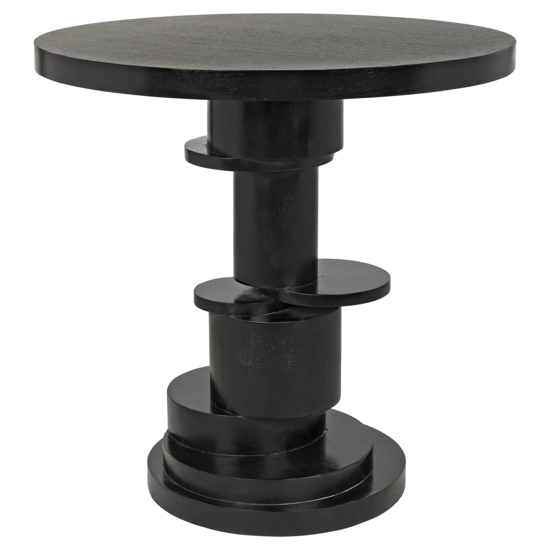 American Home Furniture | Noir - Hugo Side Table, Hand Rubbed Black