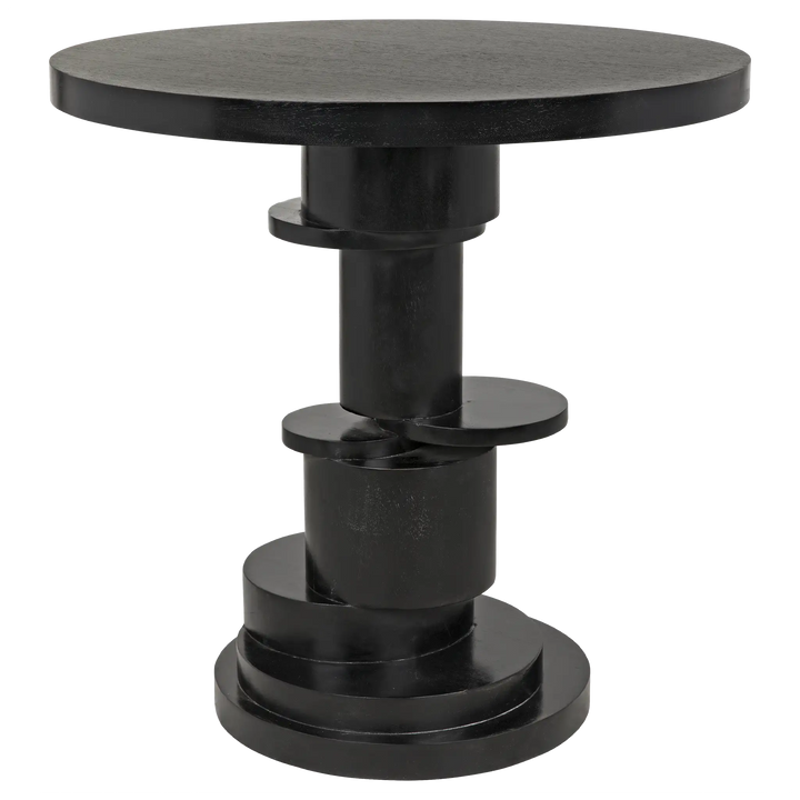 American Home Furniture | Noir - Hugo Side Table, Hand Rubbed Black