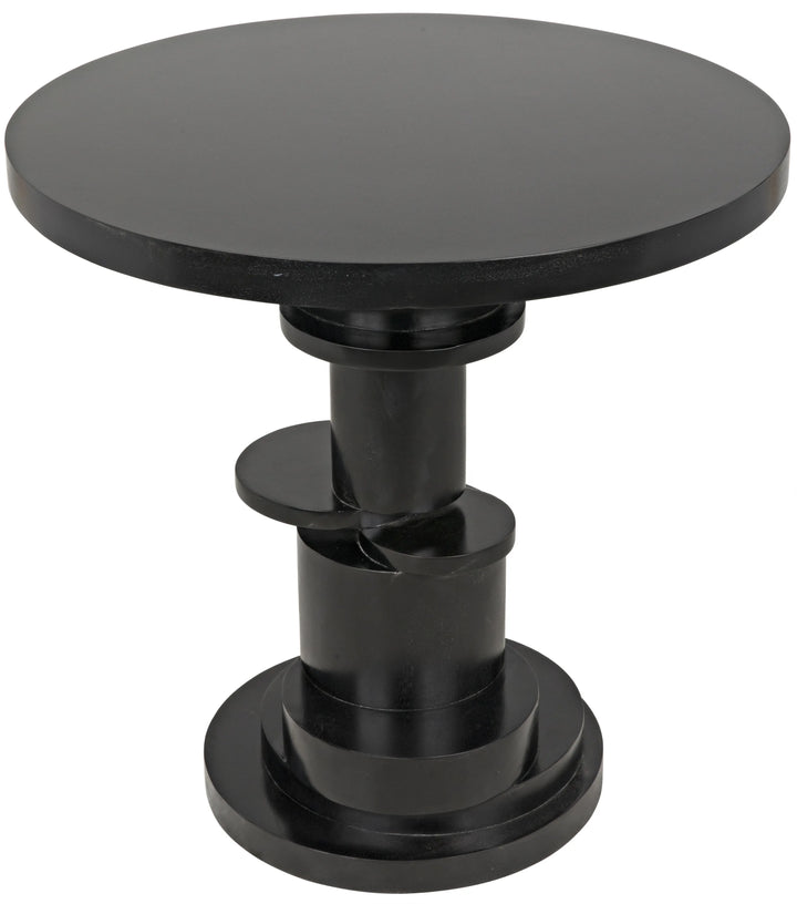 American Home Furniture | Noir - Hugo Side Table, Hand Rubbed Black