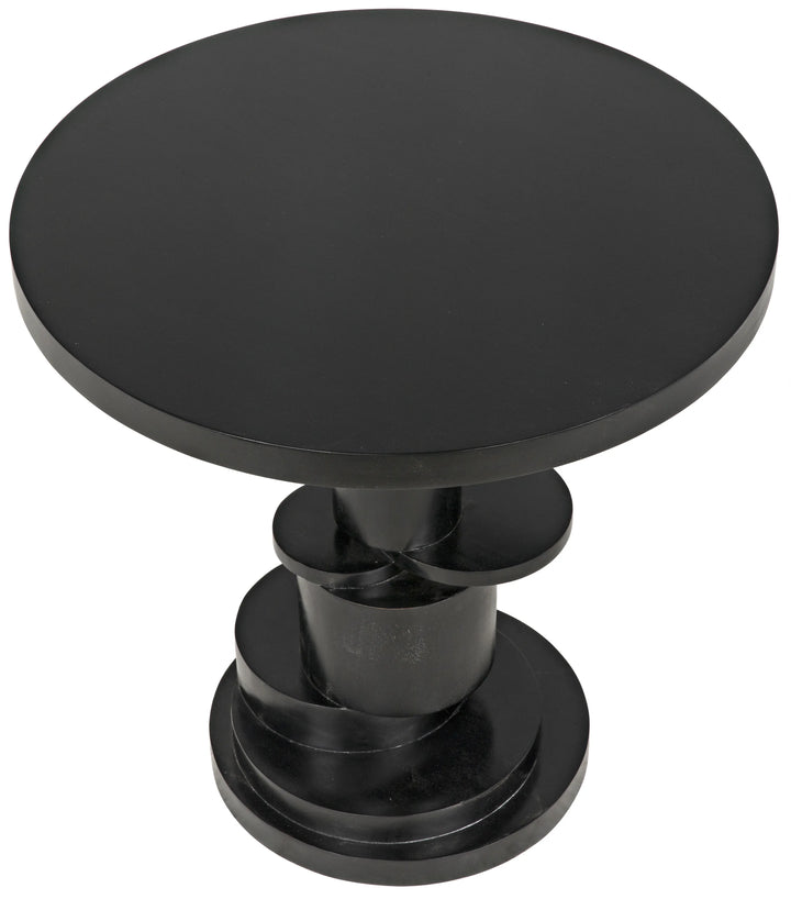 American Home Furniture | Noir - Hugo Side Table, Hand Rubbed Black