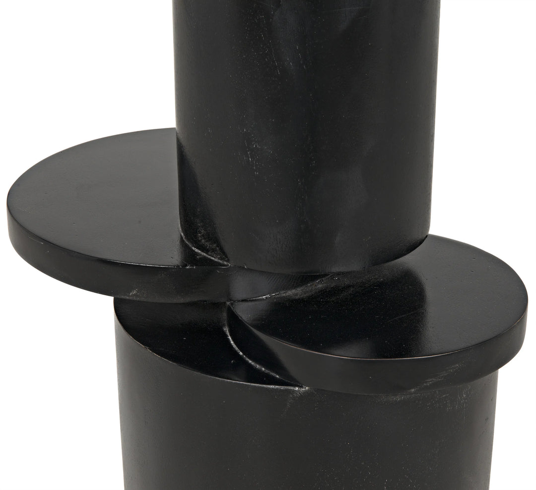 American Home Furniture | Noir - Hugo Side Table, Hand Rubbed Black