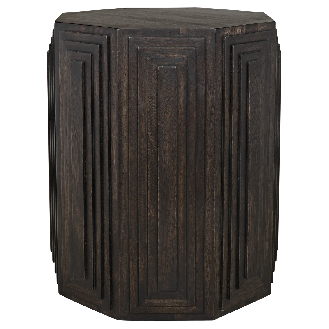 American Home Furniture | Noir - Moore Side Table, Ebony