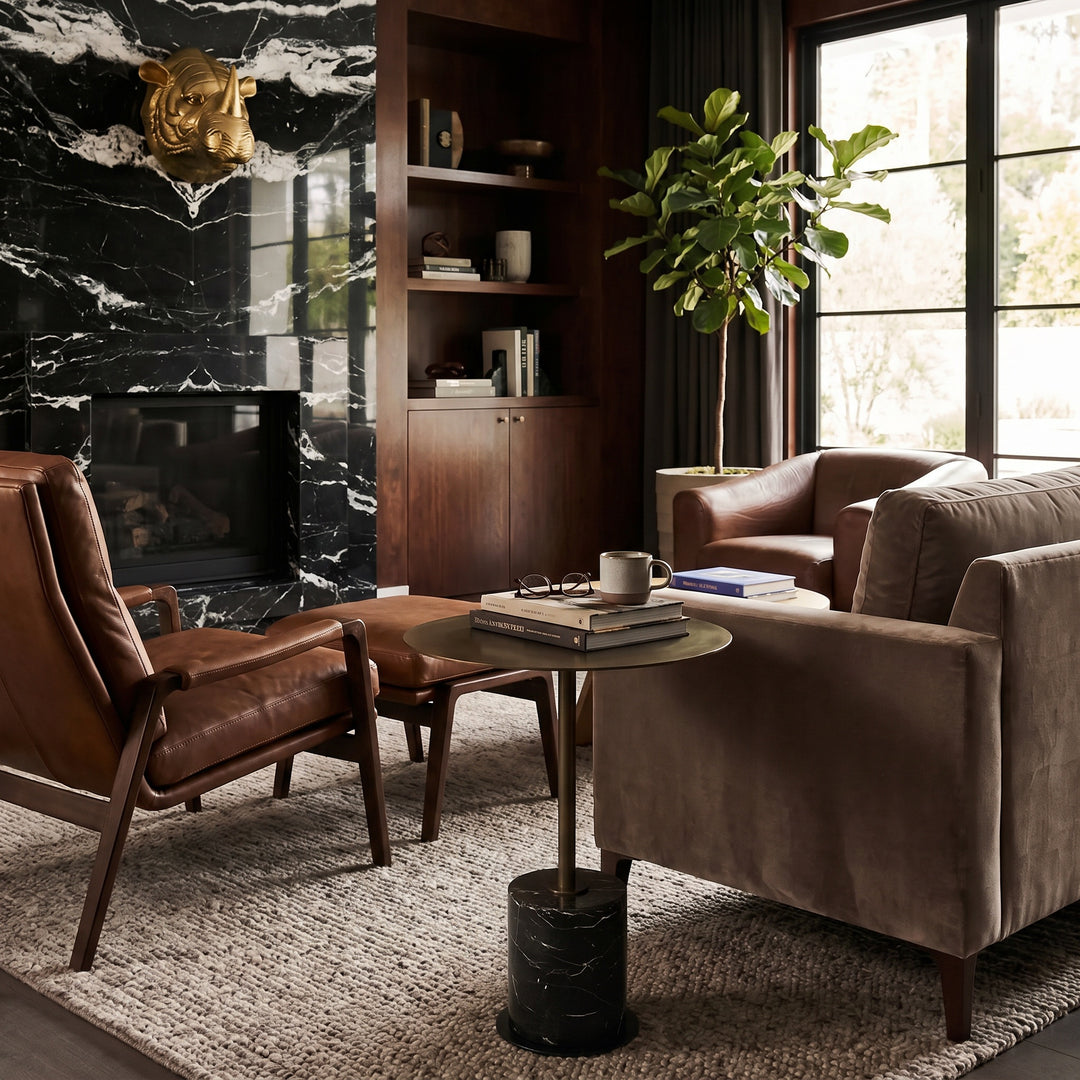 Noir - Santosh Side Table - GTAB9012AB