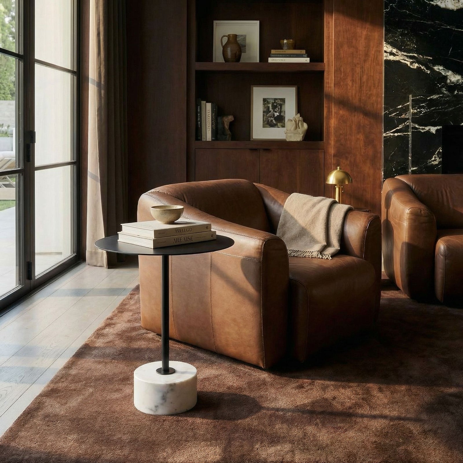 Noir - Govinda Side Table - GTAB9015MTB