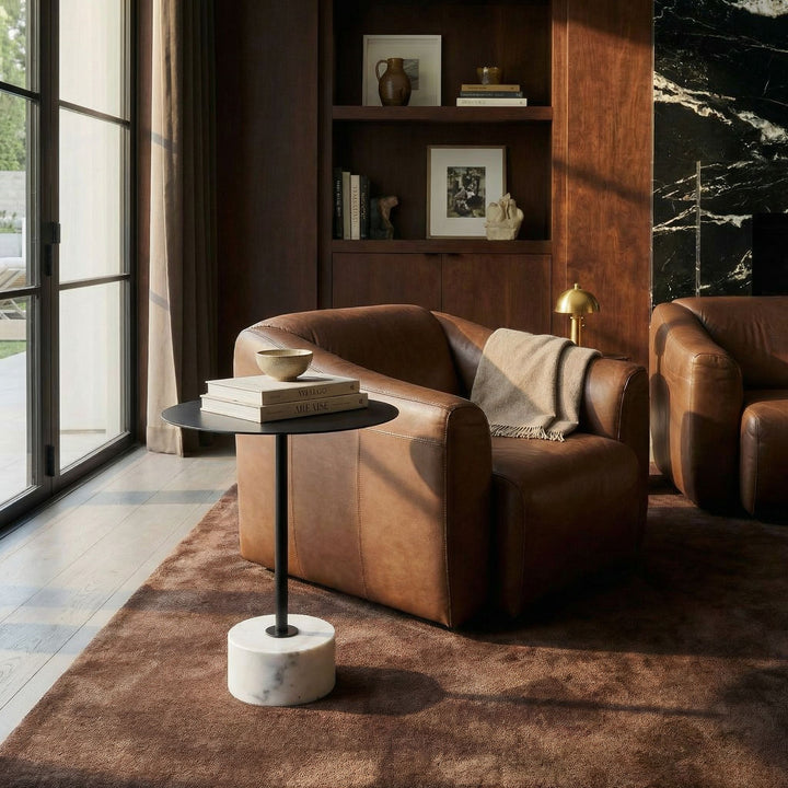Noir - Govinda Side Table - GTAB9015MTB
