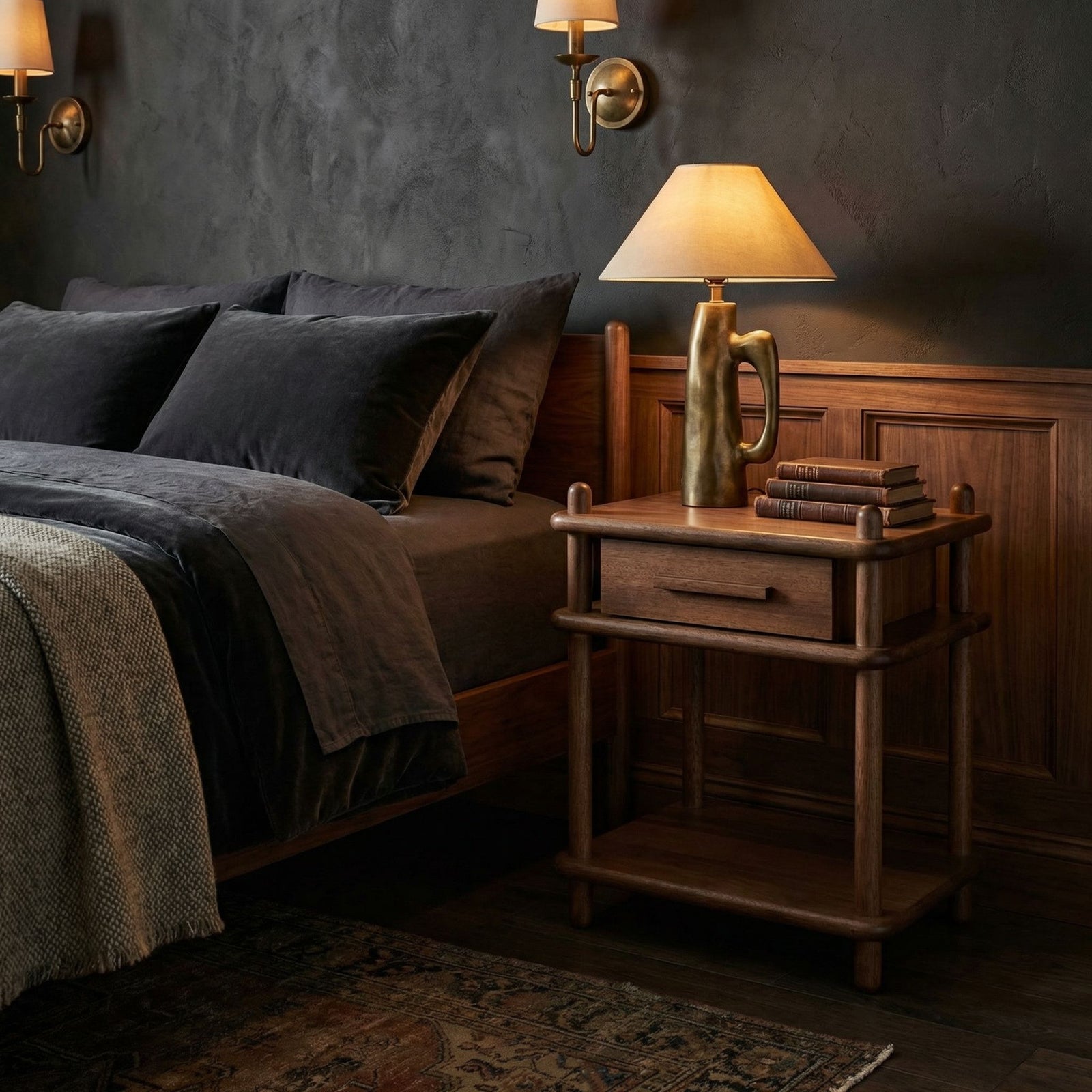 Noir - Keller Side Table - GTAB9017DW
