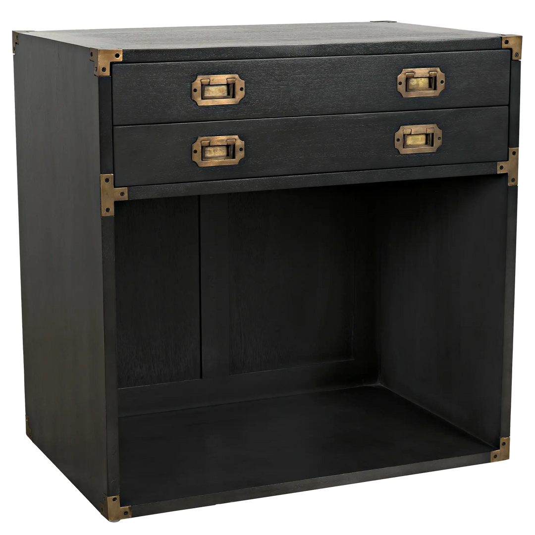 American Home Furniture | Noir - Campaign Chest, Pale