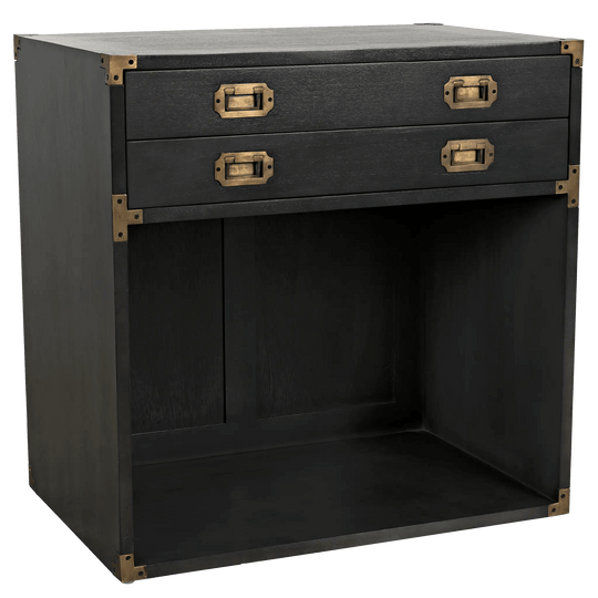 Noir Campaign Chest, Pale ACCENT TABLES