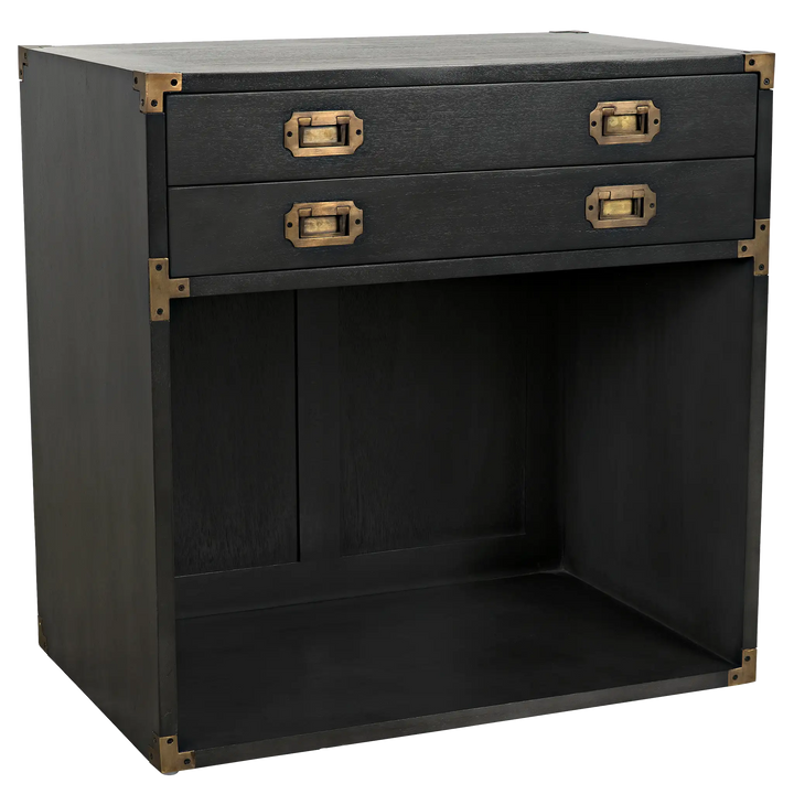 American Home Furniture | Noir - Campaign Chest, Pale