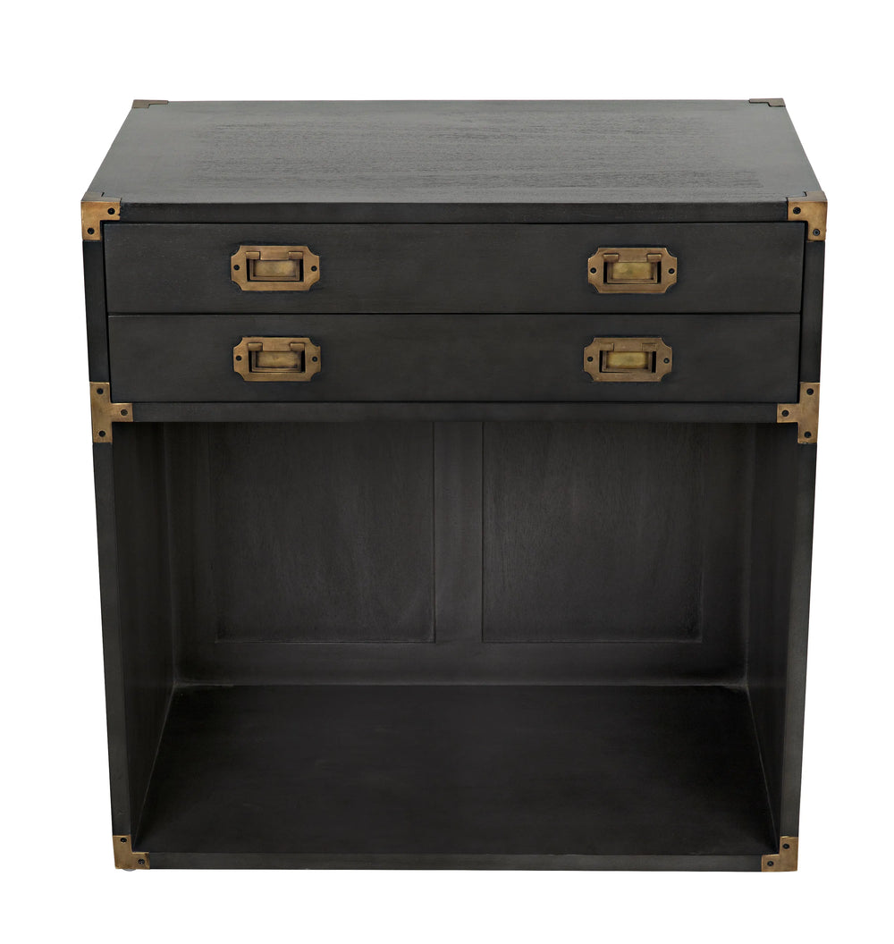 American Home Furniture | Noir - Campaign Chest, Pale