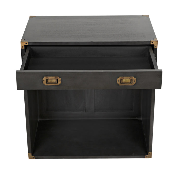 American Home Furniture | Noir - Campaign Chest, Pale