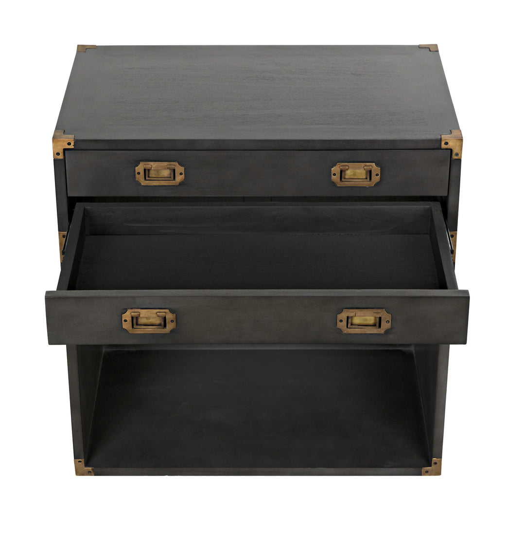 American Home Furniture | Noir - Campaign Chest, Pale