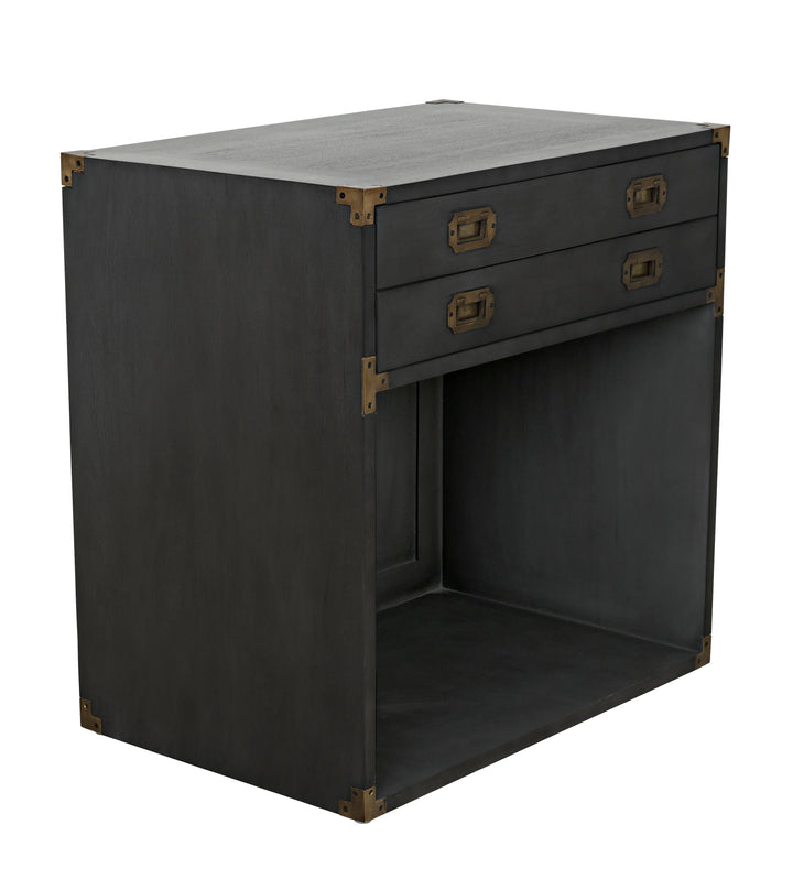 American Home Furniture | Noir - Campaign Chest, Pale