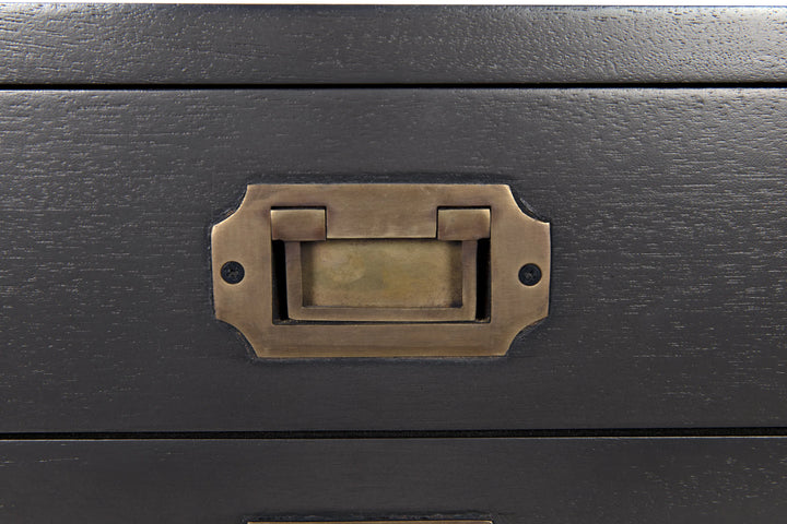 American Home Furniture | Noir - Campaign Chest, Pale