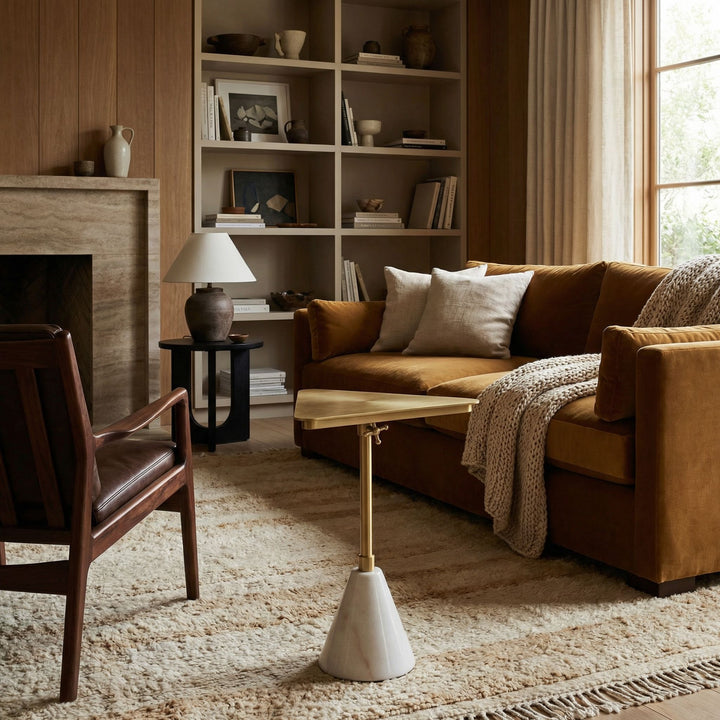 Noir - Darwin Side Table - GTAB9020MB
