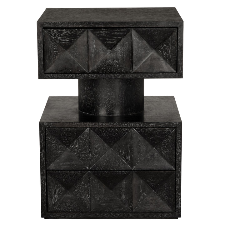Noir - Kingston Side Table - GTAB9023BKW