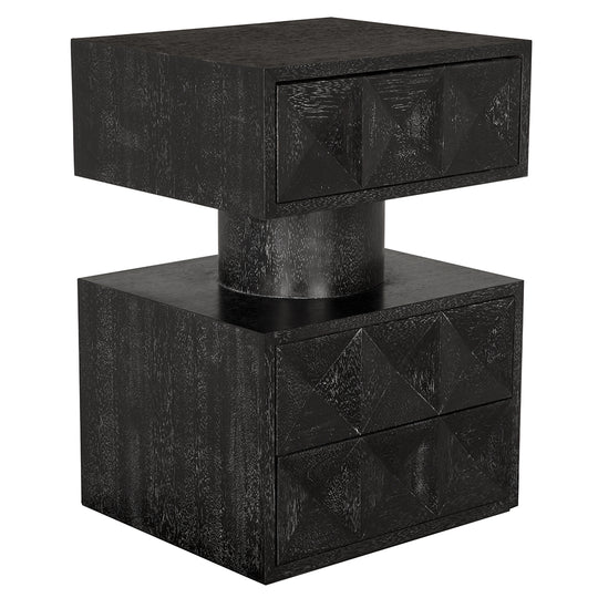 Noir - Kingston Side Table - GTAB9023BKW