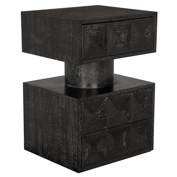 Noir - Kingston Side Table - GTAB9023BKW