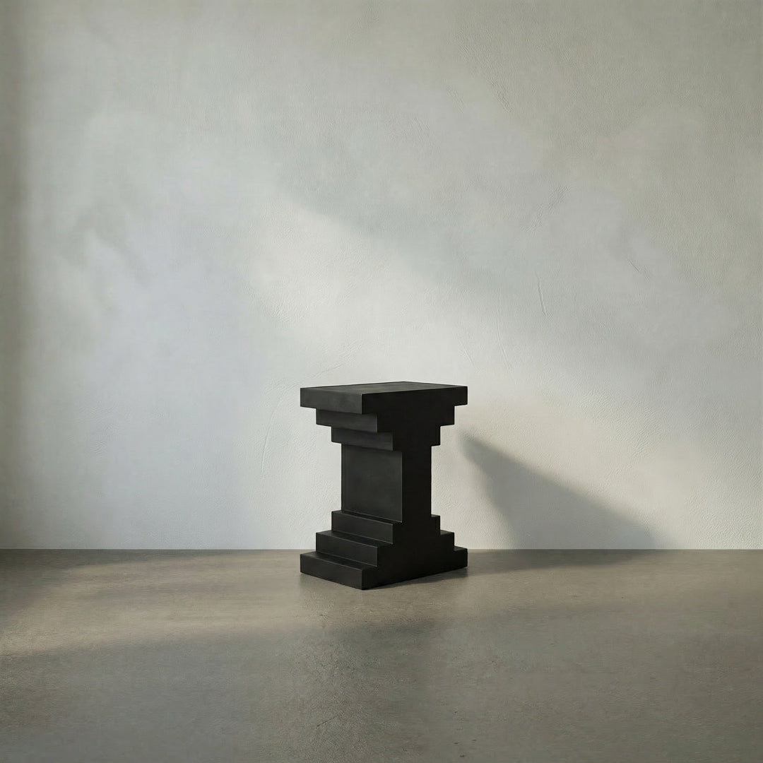Noir - Melbourne Side Table - GTAB9026BKW