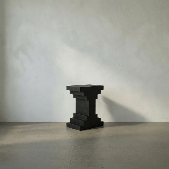 Noir - Melbourne Side Table - GTAB9026BKW