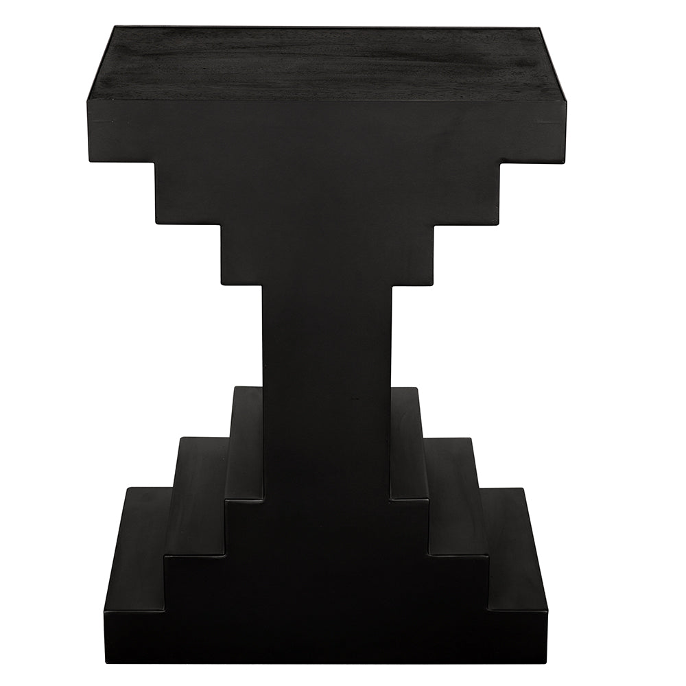 Noir - Melbourne Side Table - GTAB9026BKW