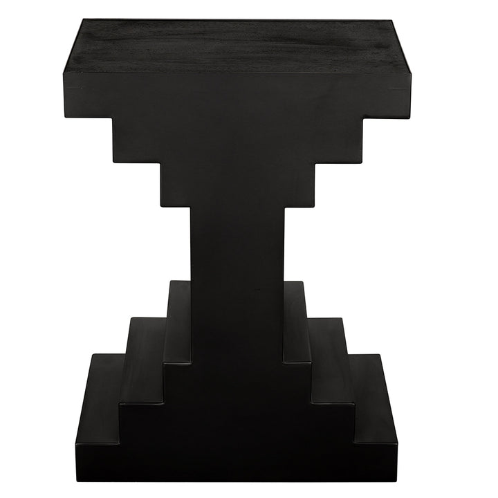 Noir - Melbourne Side Table - GTAB9026BKW