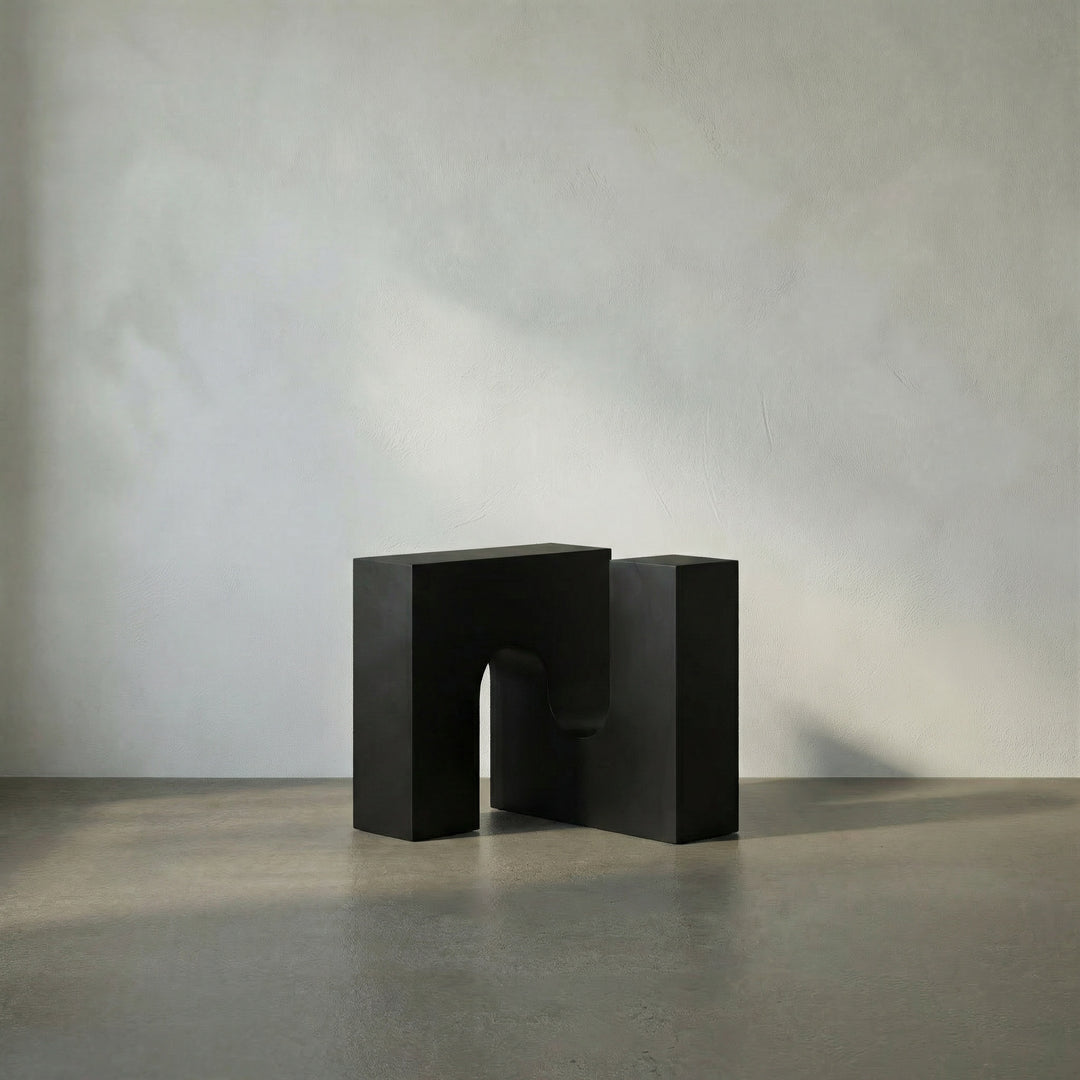 Noir - Leopold Side Table - GTAB9028MTB