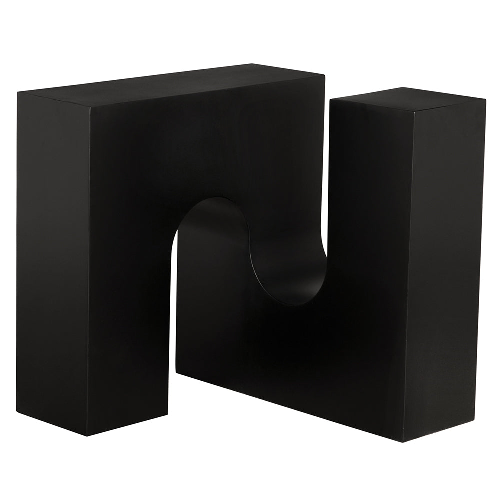 Noir - Leopold Side Table - GTAB9028MTB