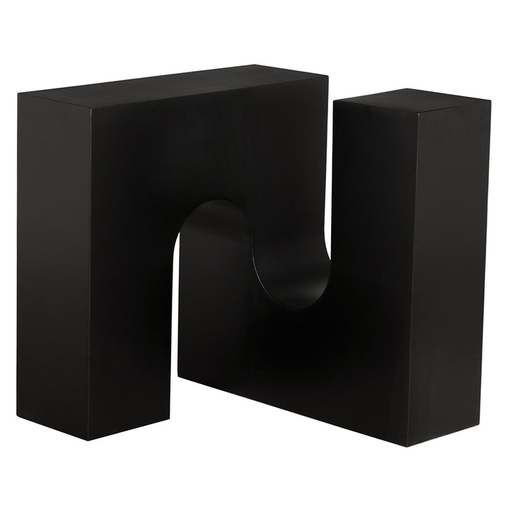 Noir - Leopold Side Table - GTAB9028MTB