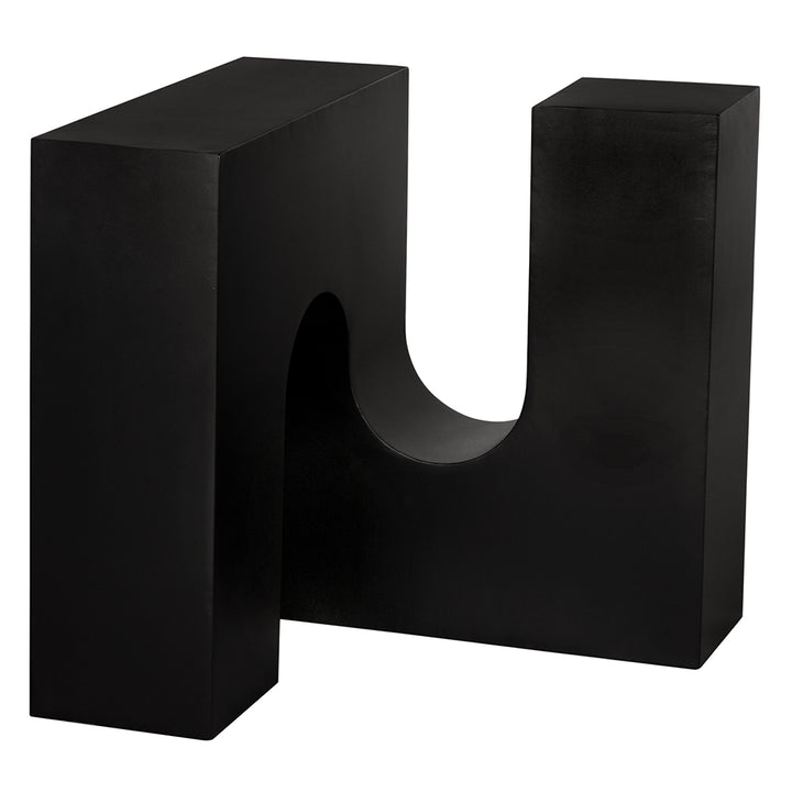 Noir - Leopold Side Table - GTAB9028MTB