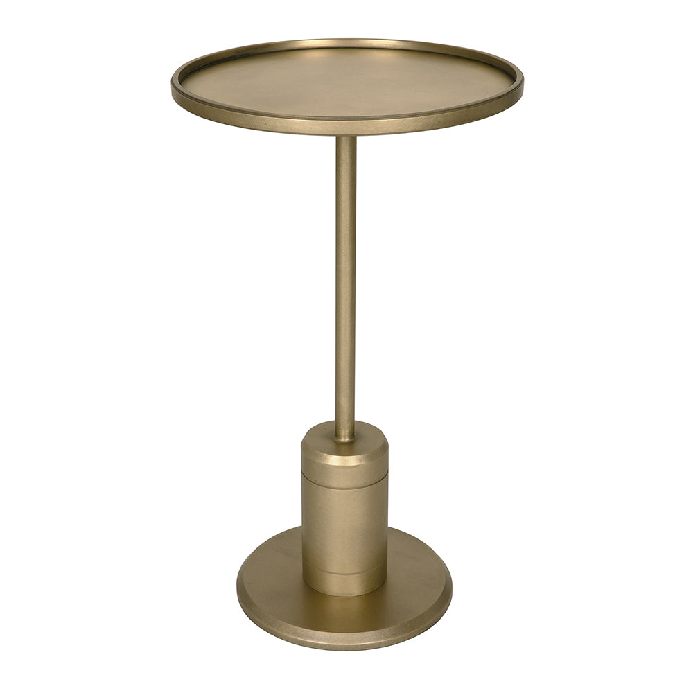 Kurtz Side Table, Brass Finish