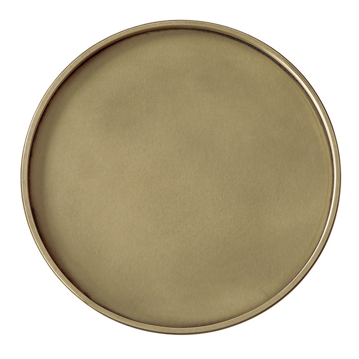 Kurtz Side Table, Brass Finish