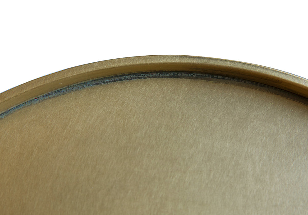 Kurtz Side Table, Brass Finish