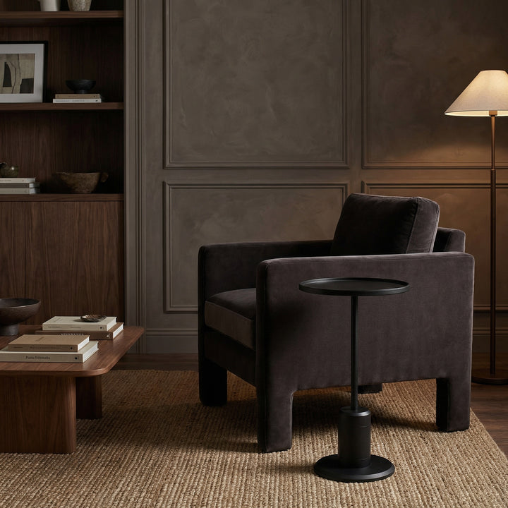 Noir - Kurtz Side Table - GTAB9031MTB