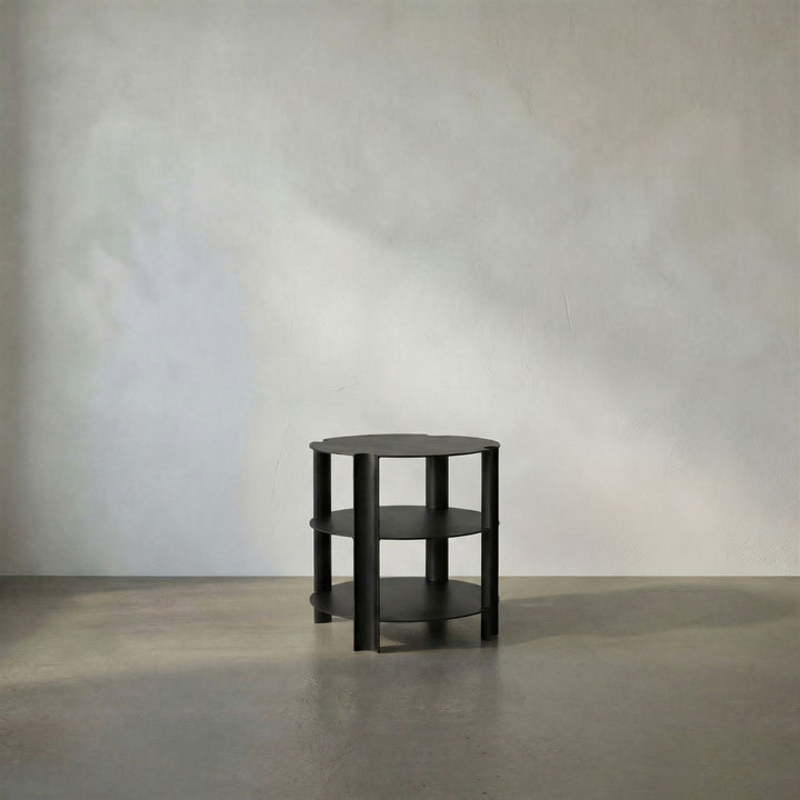 Noir - Luca Side Table - GTAB9032MTB