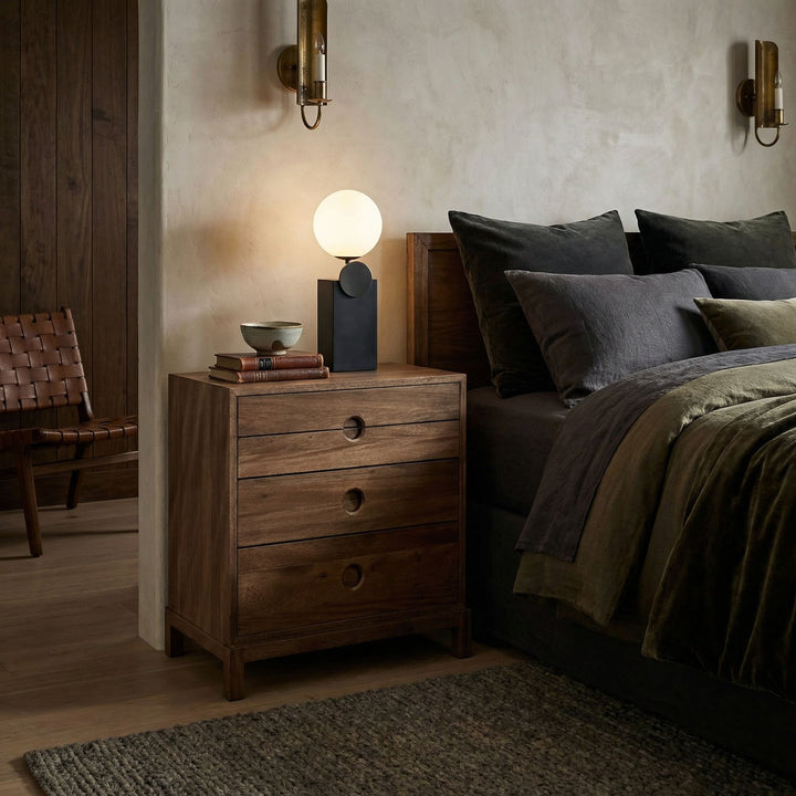 Noir - Eros Side Table - GTAB9034DW