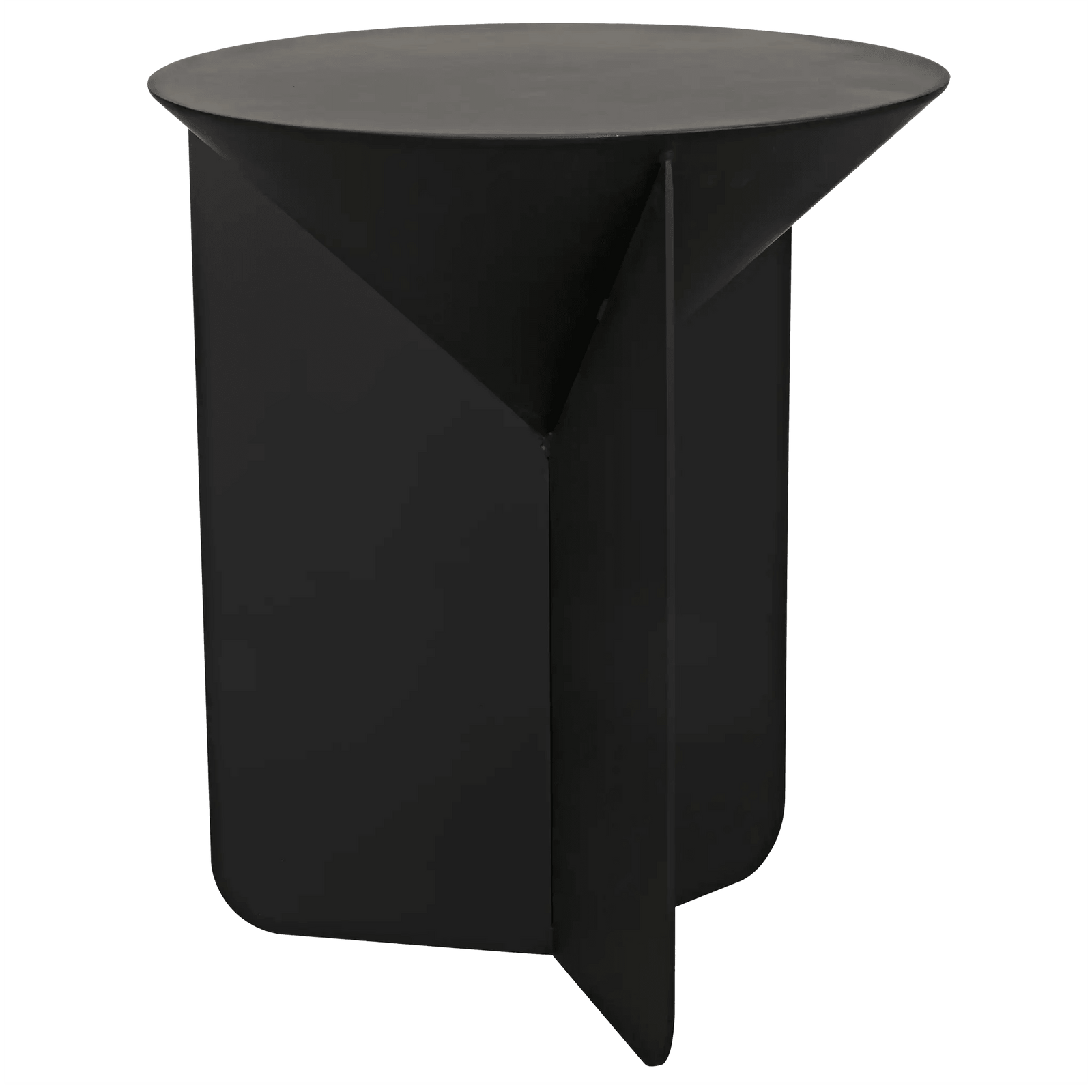 Noir Lora Side Table, Black Steel ACCENT TABLES