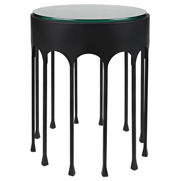 American Home Furniture | Noir - Achille Side Table, Black Steel