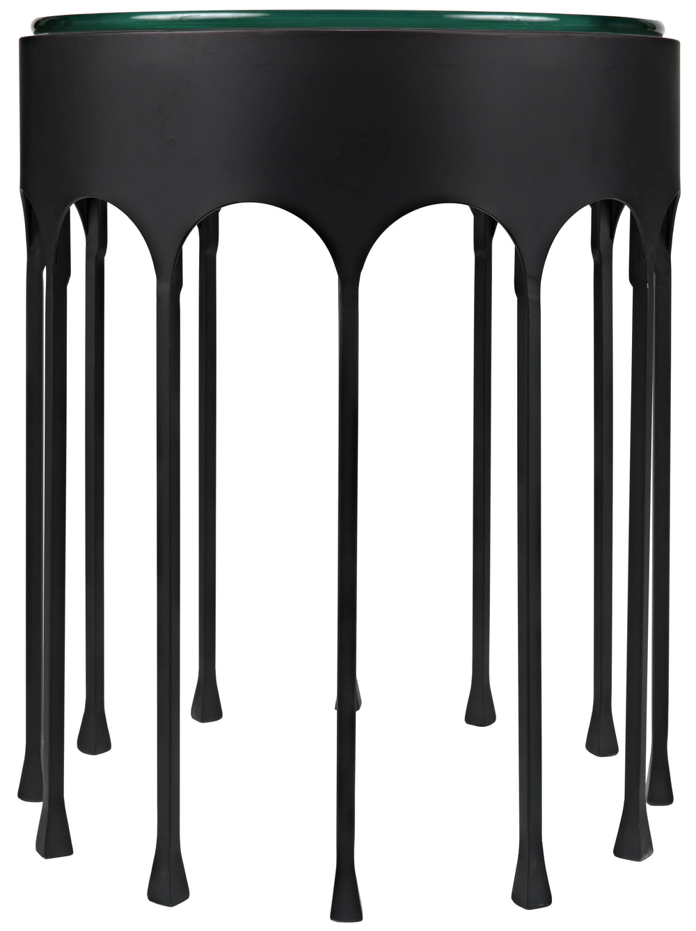 American Home Furniture | Noir - Achille Side Table, Black Steel