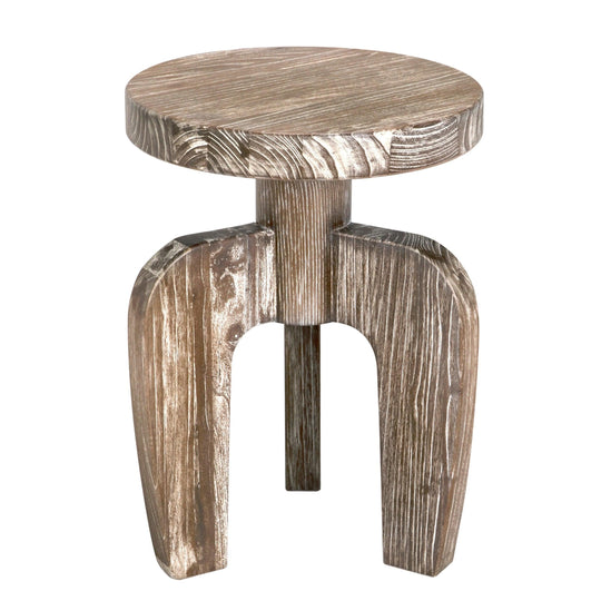 Noir New Shizue Small Side Table, Distressed Mindi ACCENT TABLES