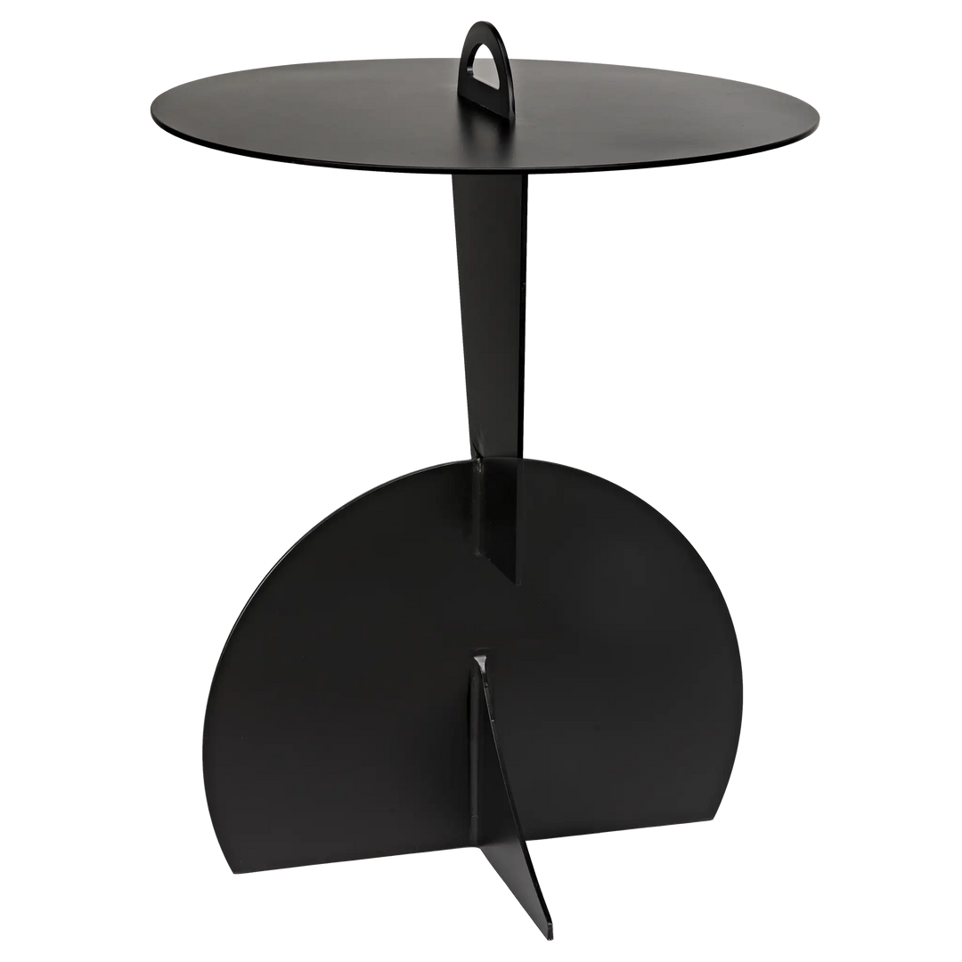 American Home Furniture | Noir - Mobilis Side Table, Black Steel