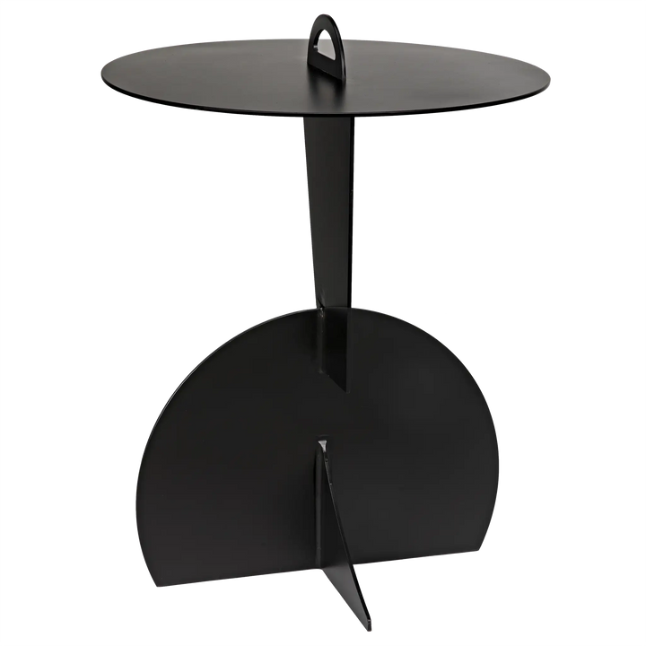 American Home Furniture | Noir - Mobilis Side Table, Black Steel